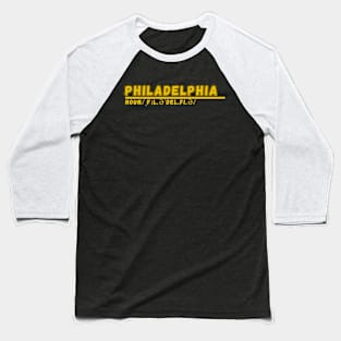 Word Philadelphia Baseball T-Shirt